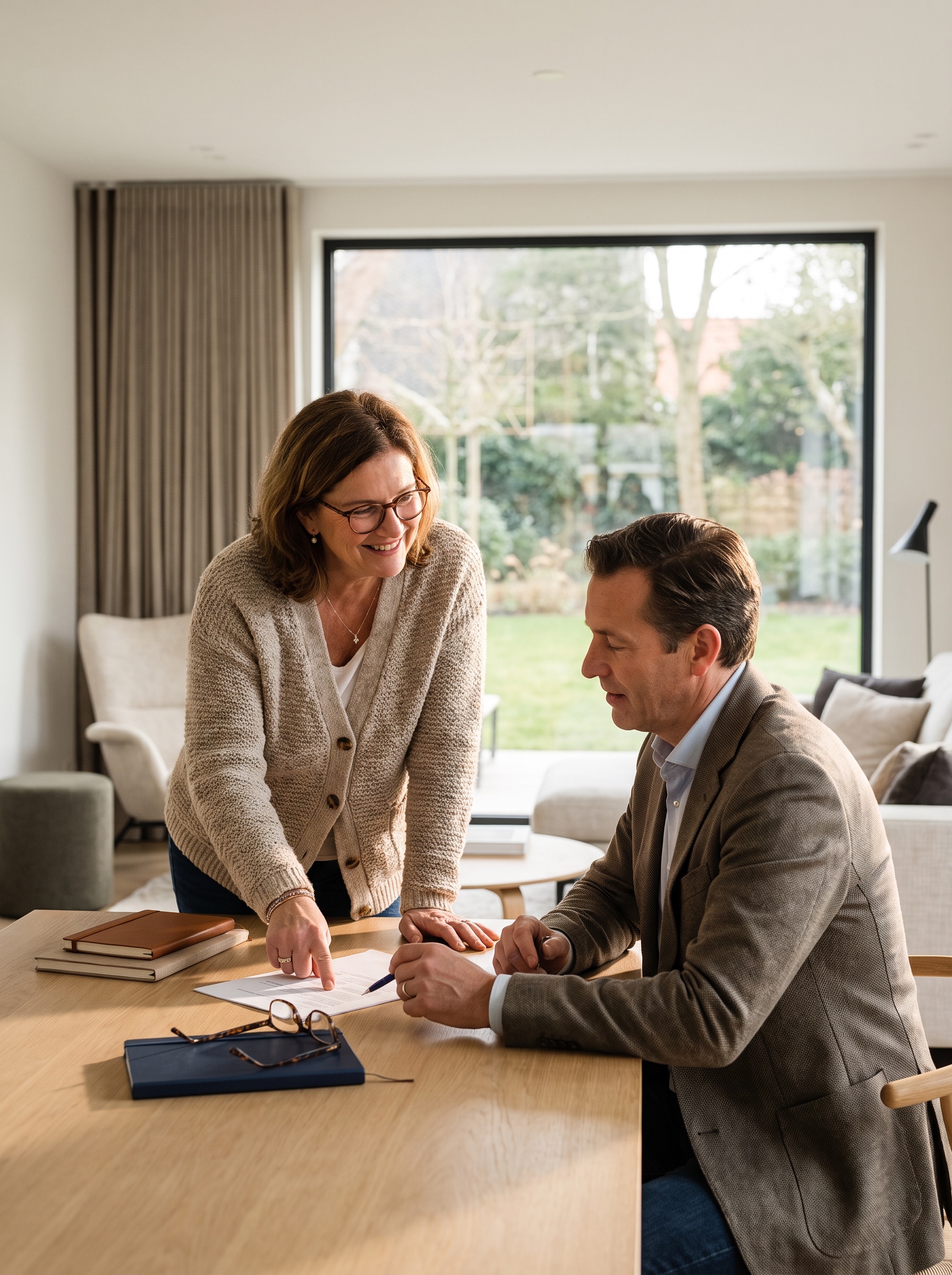 A client and advisor reviewing Medicare options together