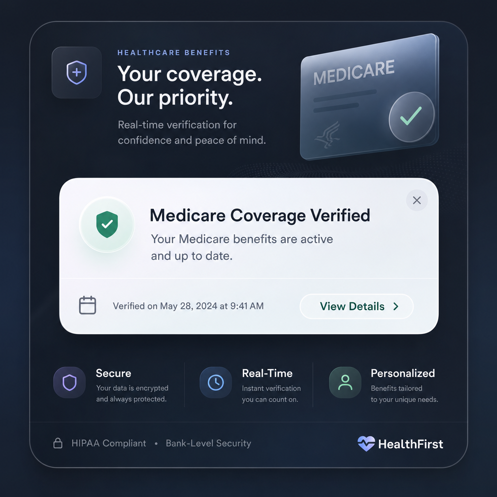 Illustrative medicare coordination interface concept